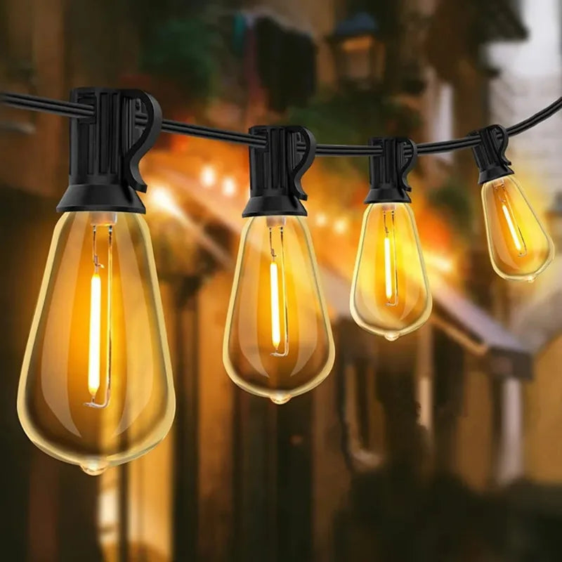 MIMIRGBC Outdoor LED String Lights for Patio and Backyard