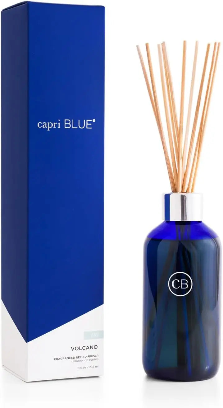 Volcano Reed Diffuser Set - Includes Reed Diffuser Sticks, Fragrance Oil, and Glass Bottle - Luxury Scented Room Fresheners - Co