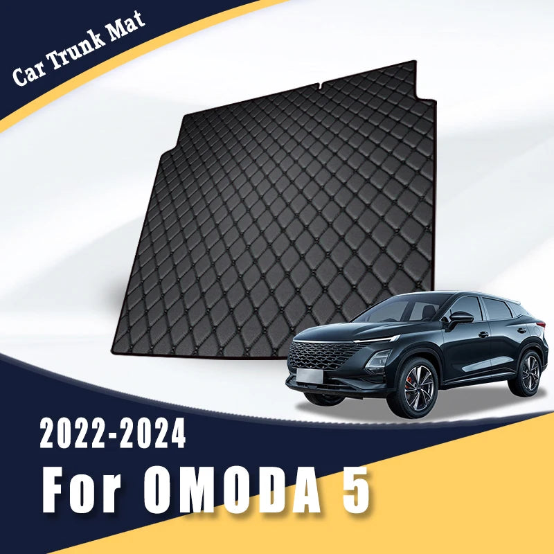 Trunk Carpets Car Mats For Chery OMODA 5 2022 2023 2024 Auto Accessories Covers Automobiles Waterproof Rear Back Rugs Products