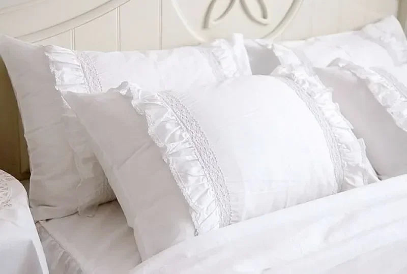 Julliette Dream Pure Cotton Lace Pillow Cover Double Layer Embroidered