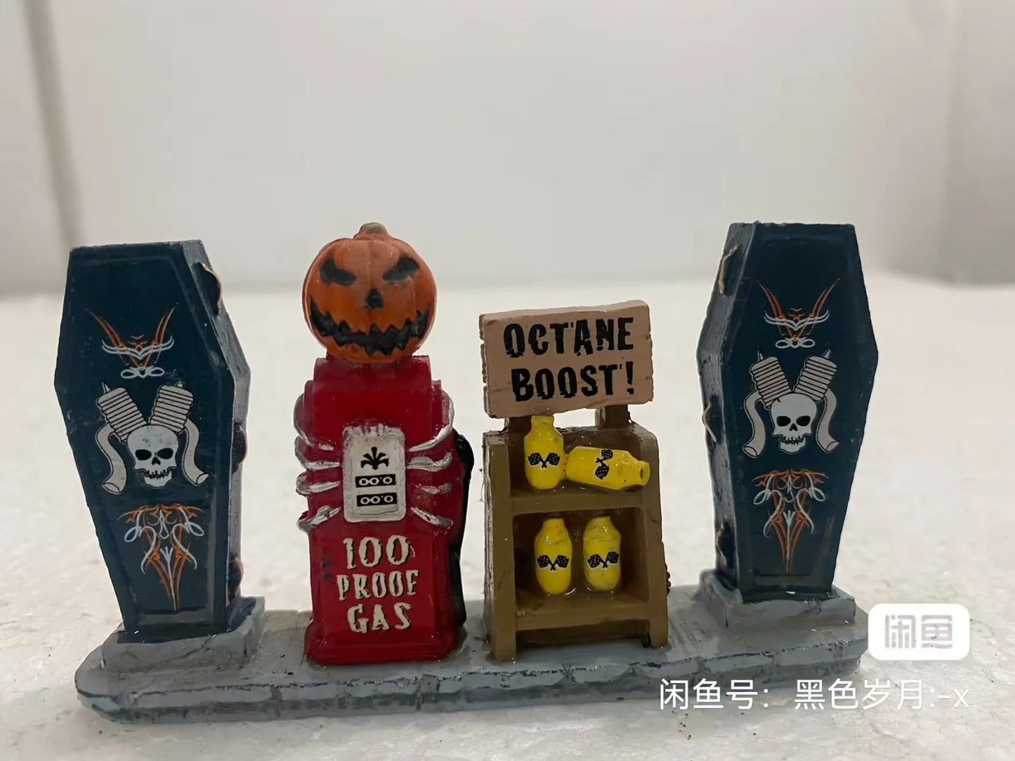 Halloween Decor Creative Halloween Scene Resin Ornaments Ghost Taking Pictures Figurine Garden Ornaments Home Decor Accessories