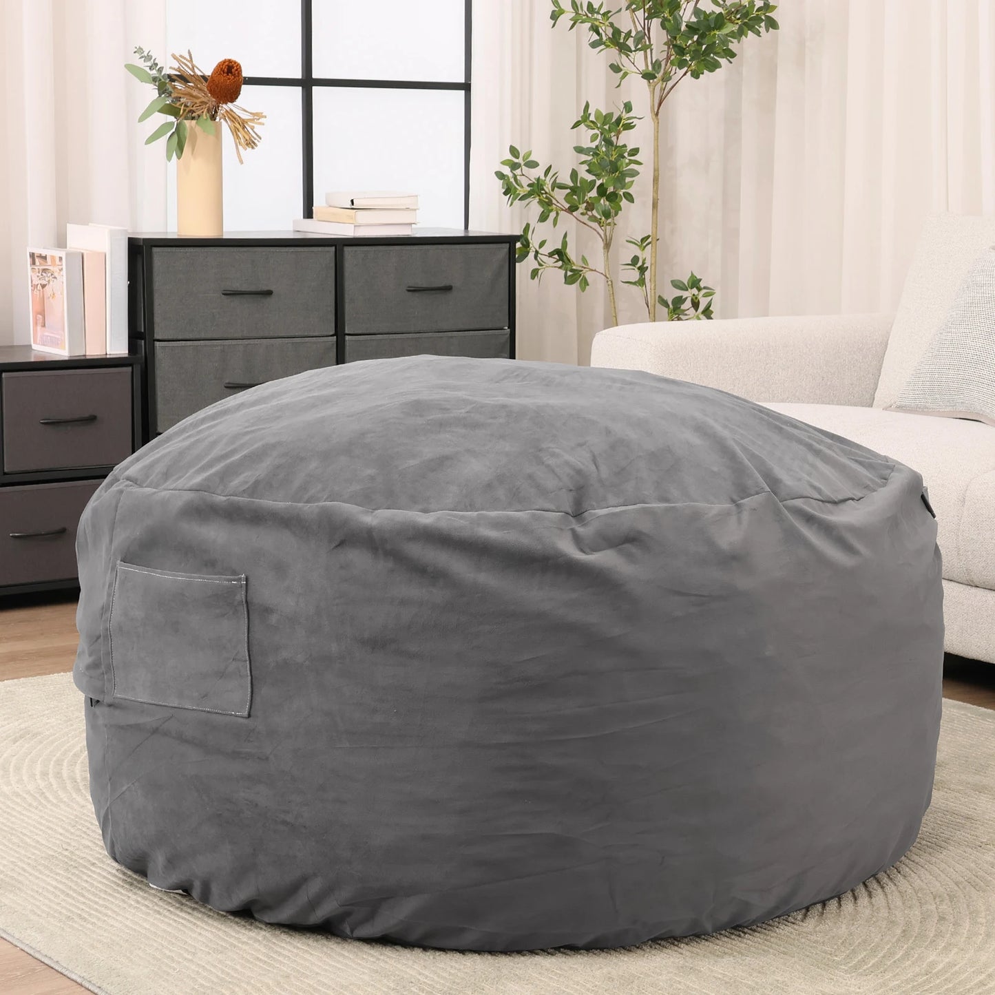 JHK Bean Bag Chair For Gaming And Reading With Removable Cover