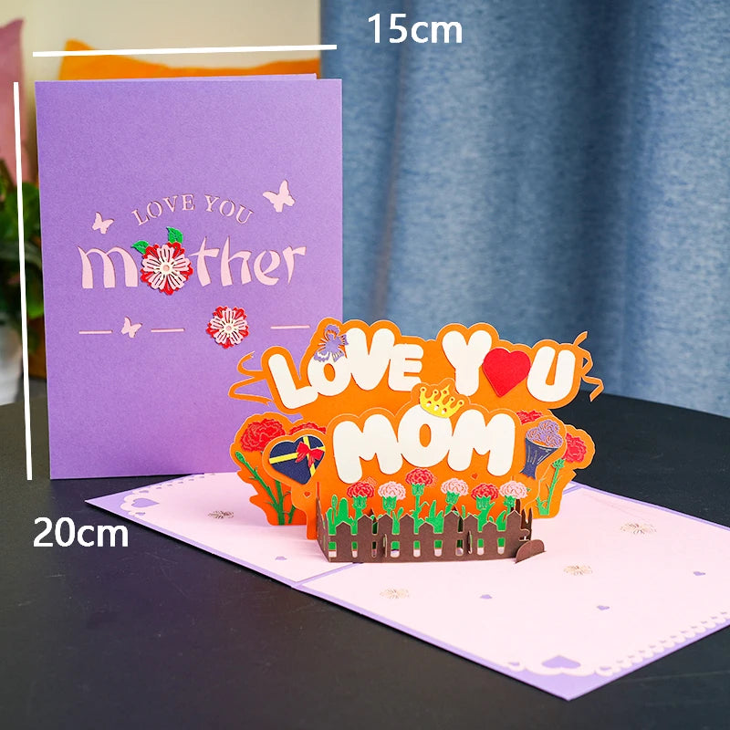 Magic Ants Pop Up Flower Card Flora 3D Greeting Card