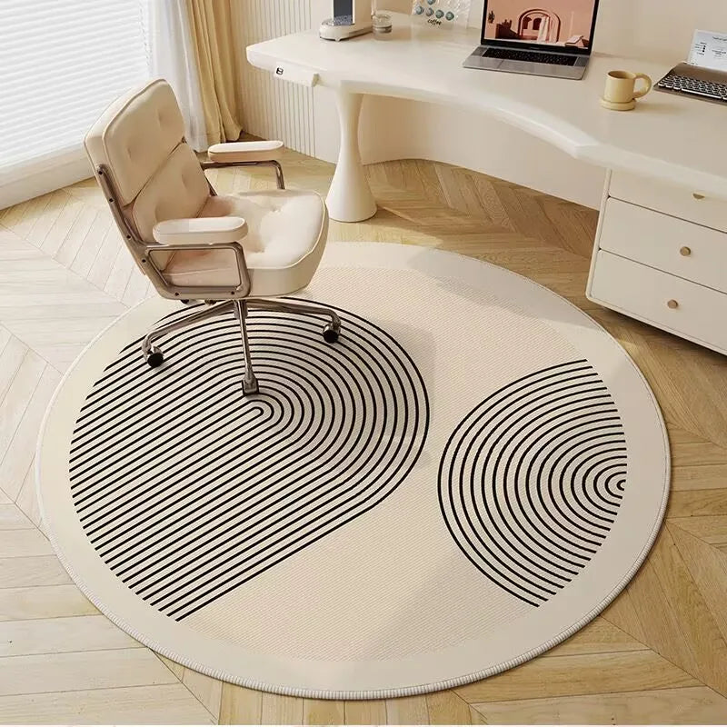 Play Area Round Rug Non Slip Classroom Floor Mat Decor