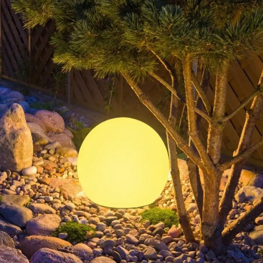 Solar Globe Light Outdoor, Waterproof Solar Ball Light for Outside w Remote, 16 RGB Color Changing Glowing Orb Lamp Landscape Li