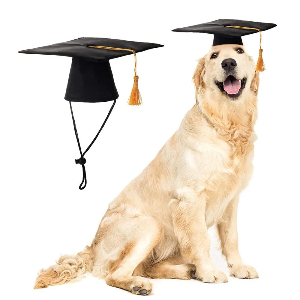 NONECN Pet Graduation Cap For Dogs Cats Tassel Hat