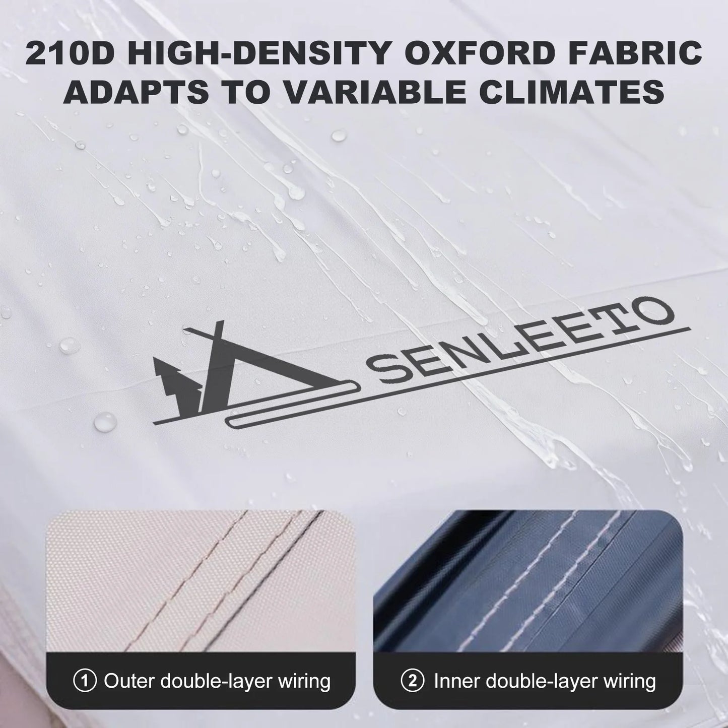 10‘ x 13’ Rainfly Fits for 6-8 People, Waterproof and Ultralight Survival Tent Shelter Awning Sunshade Cloth,Easy Set-Up Camping
