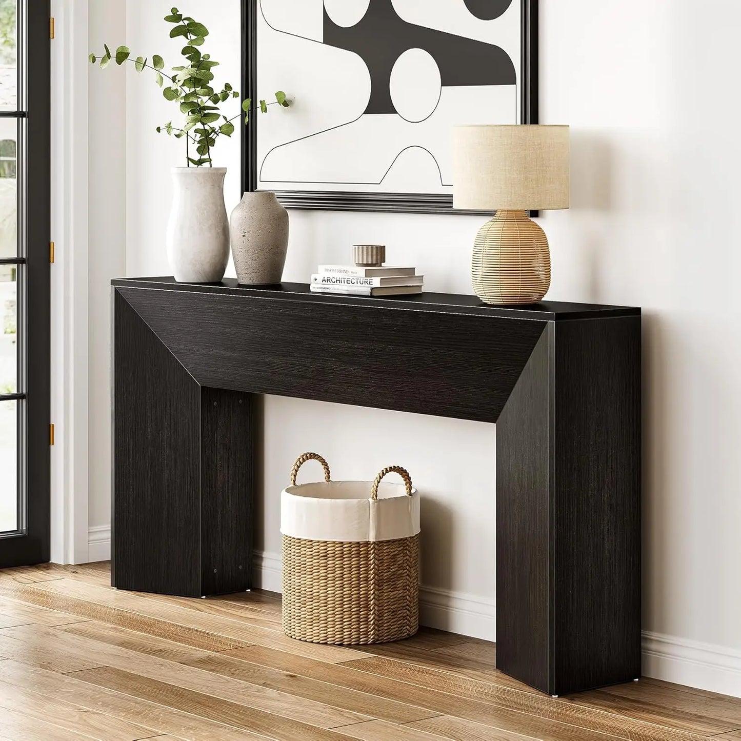 Little Tree Console Table Modern Hallway Foyer Living Room