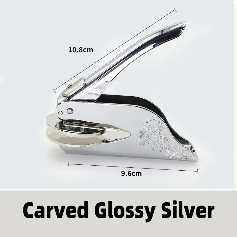 Logo Custom Seal Handheld Embosser Stamp for Diplomas and Awards