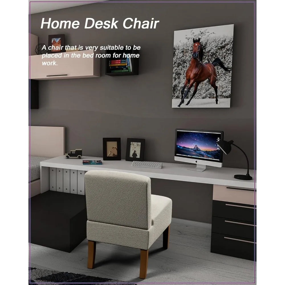 Guangbai Armless Accent Chairs Set 2 Living Room Modern