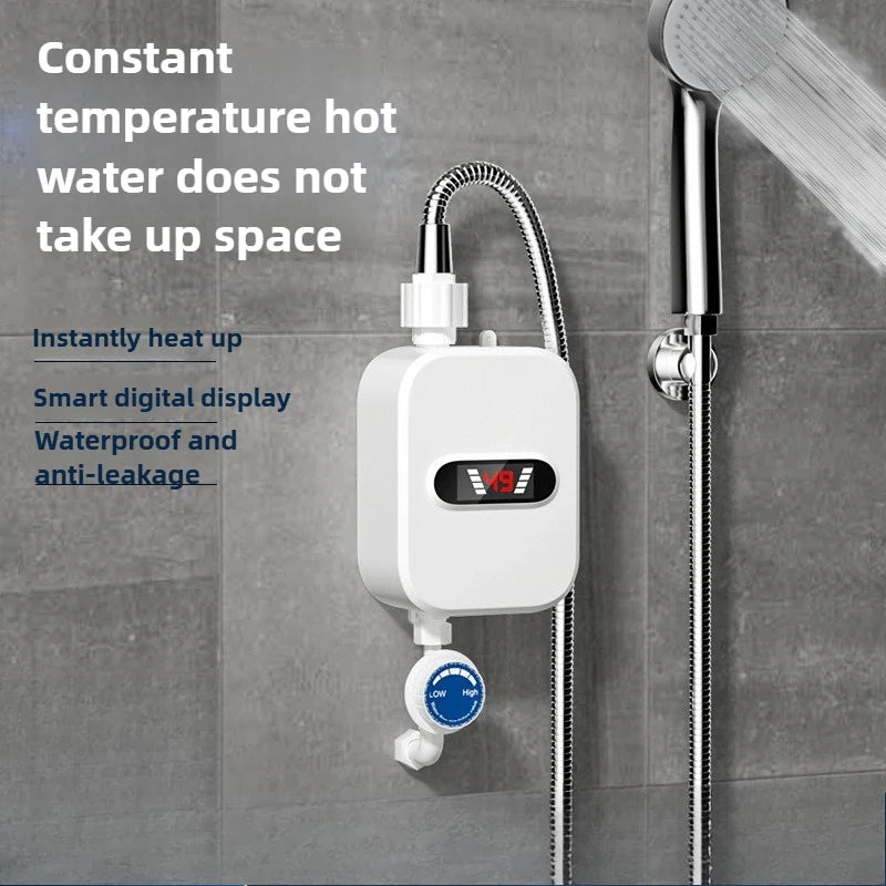 Essential Installation Accessories 110V-220V Instant Water Heater Digital Display