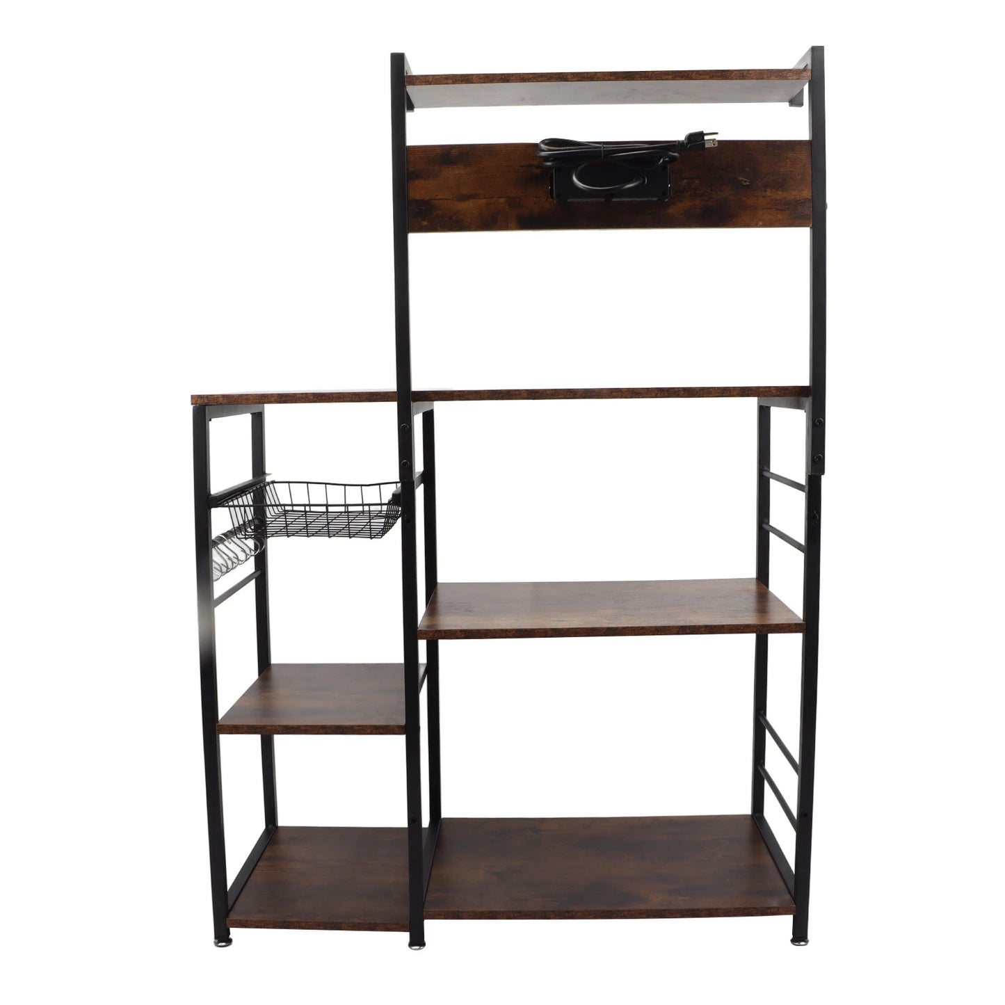 Steel Wood Microwave Oven Stand Bakers Rack Multi Tier
