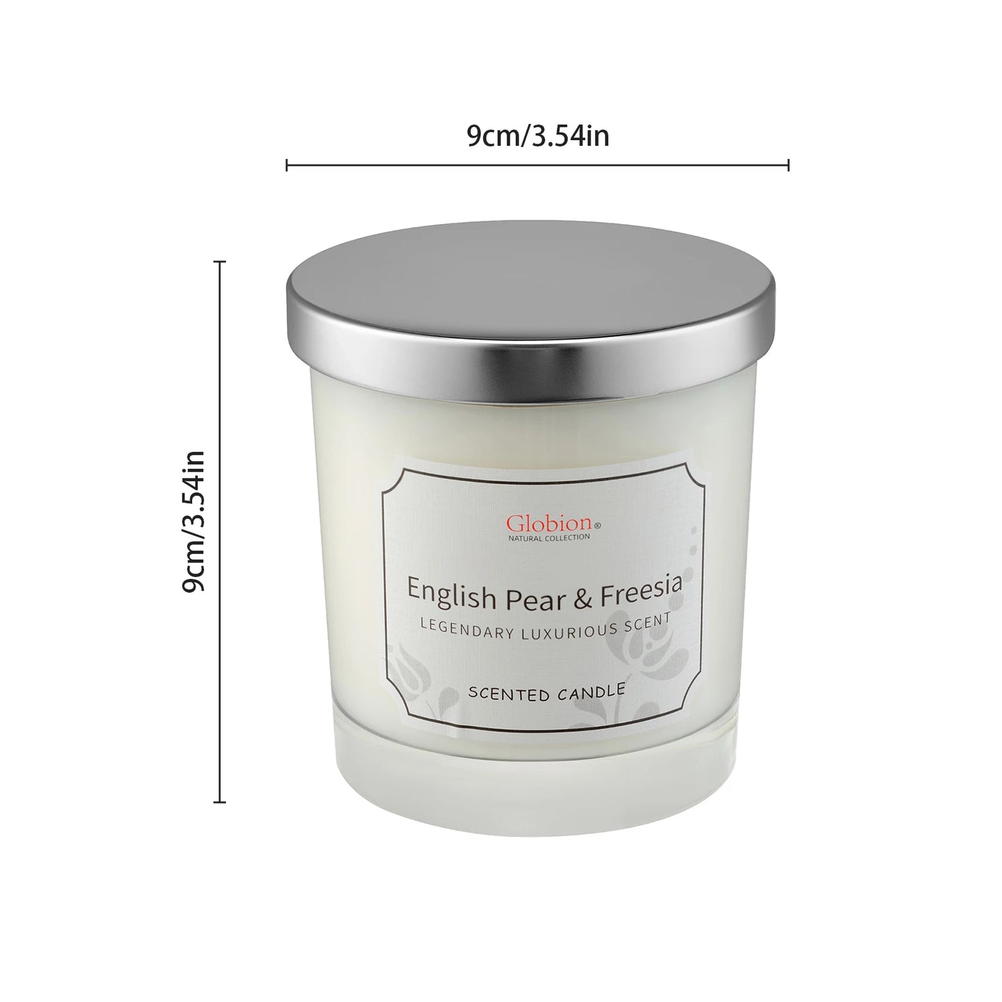 Hign-concerned Scented Candle English Pear And Freesia Aromatherapy Glass Jar