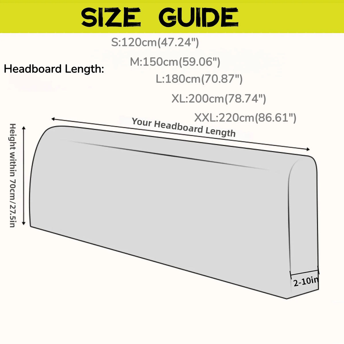 Velvet Bed Headboard Cover All-Inclusive Design Solid Color Elastic Protection Headboard Protection Cover for Single Double King