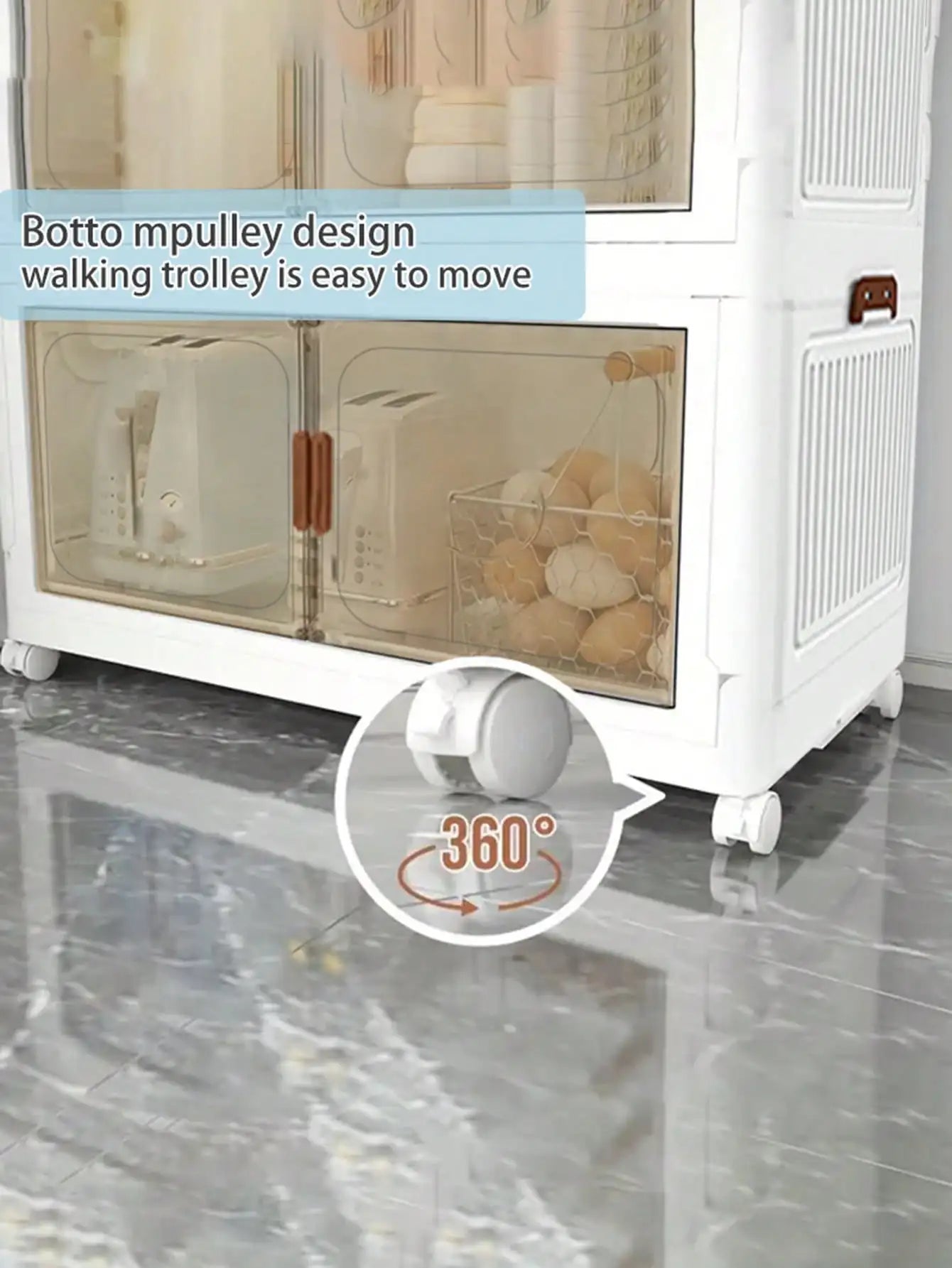 4layer Plastic Storage Bins, Foldable Storage Bins With LIDS And Wheels, Foldable Storage Boxes With Doors
