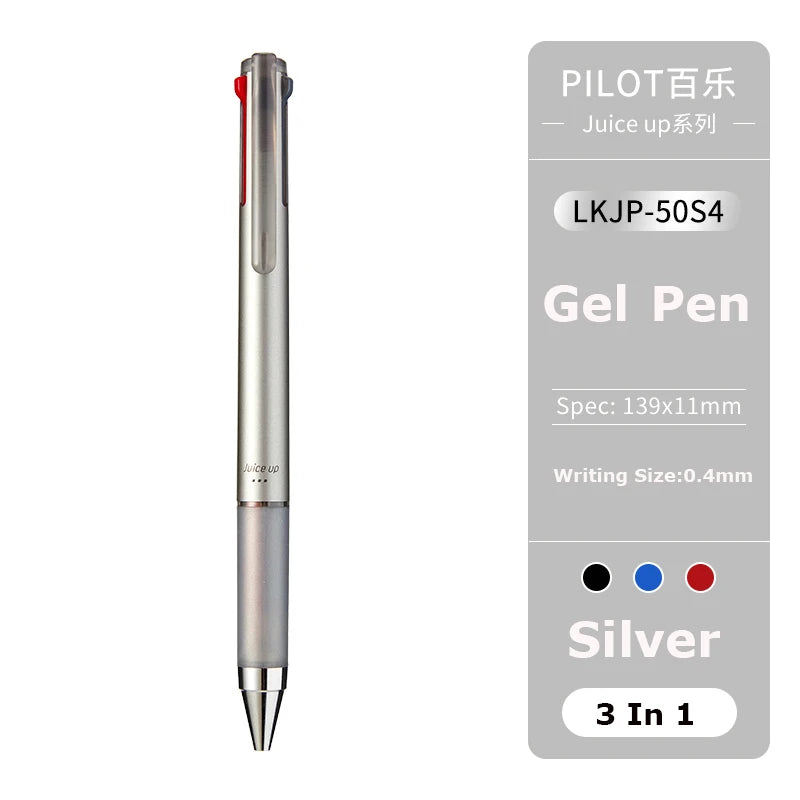 Japan Pilot JUICE UP Multifunctional Gel Pen 0.4MM 3Colors/4Colors Ballpoint Pens Back To School Office Statioinery Supplies