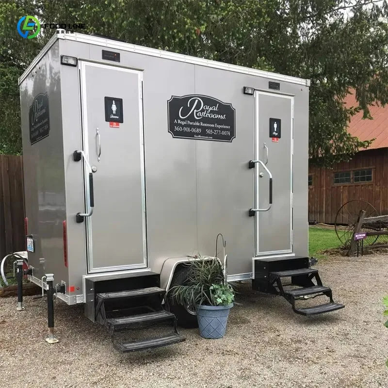Customized Container Toilet Trailer Portable Luxury Prefabricated Mobile Bathroom