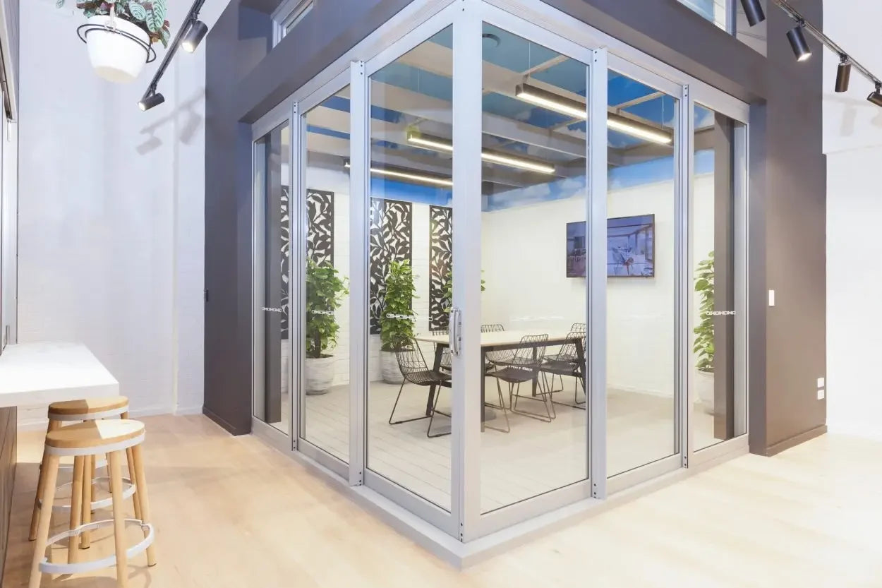 DN Factory Aluminium Alloy Profile Sliding Door Tempered Glass Door for Sun Room Balcony Sliding Doors System Home Decoration