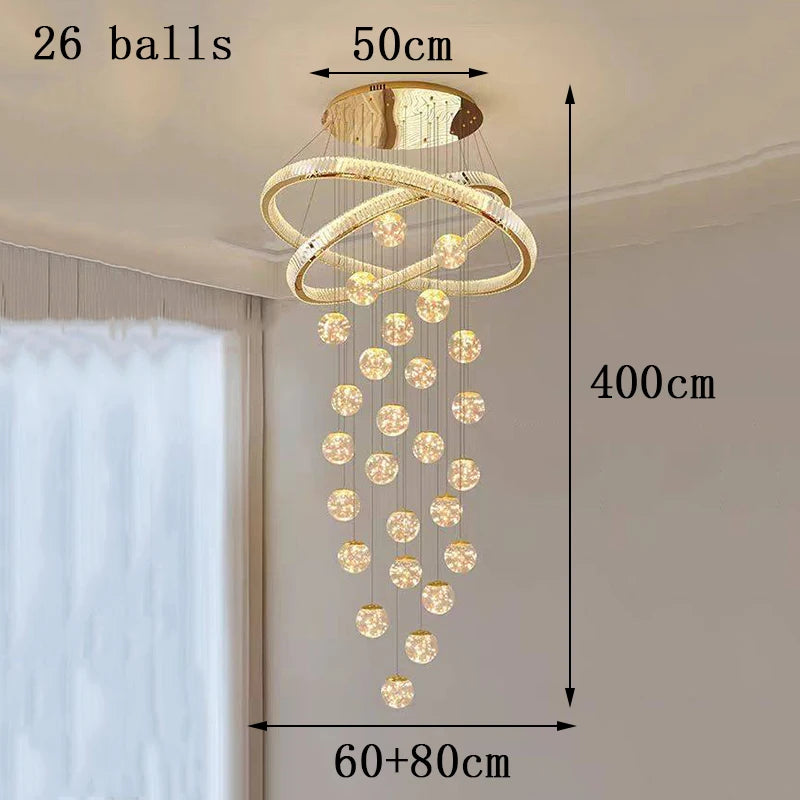 Home decorationPendant lights, luxury crystal living room chandelier, bedroom Pendant lamp, ceiling light, indoor lighting