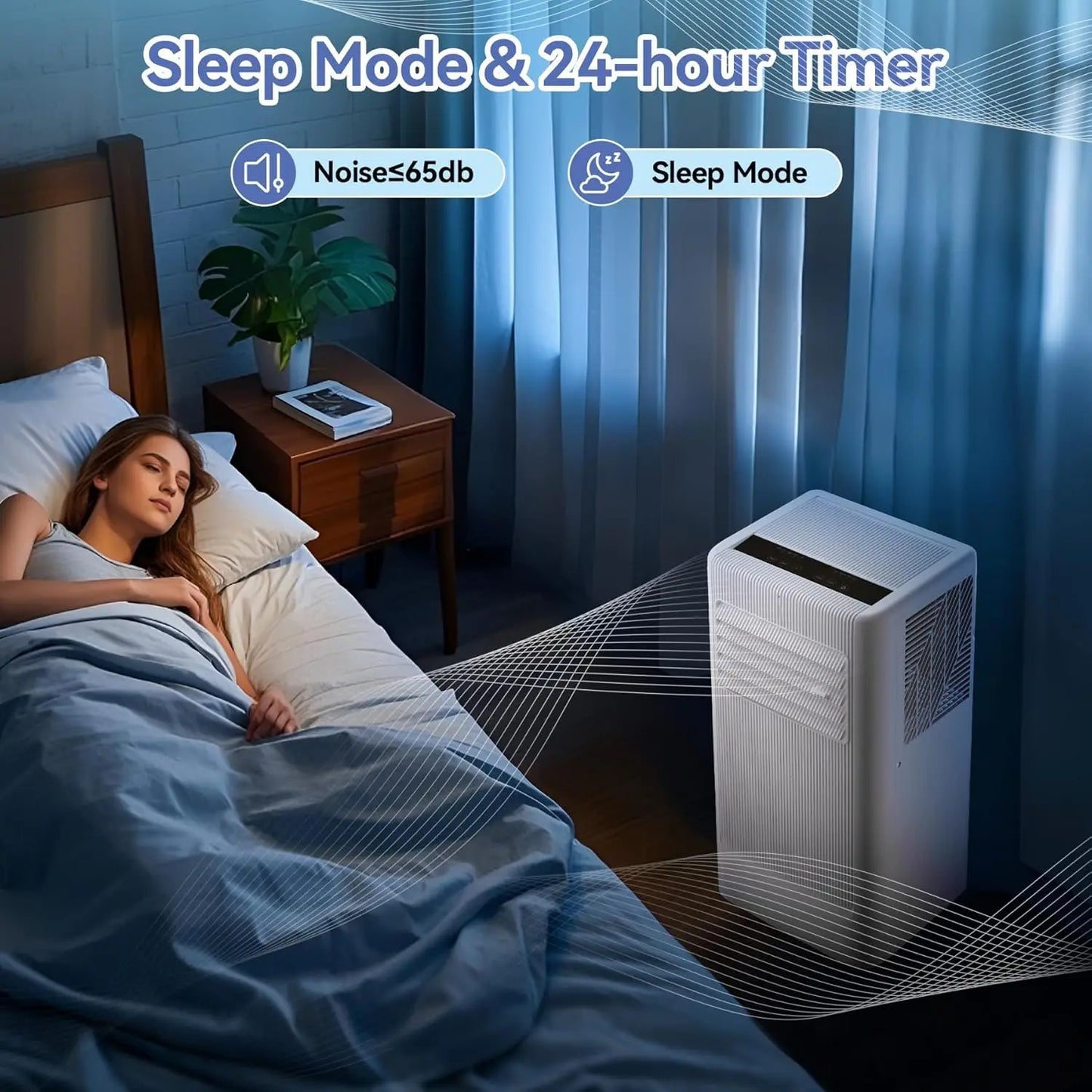 Acekool Portable 10000 BTU Air Conditioner With Remote Dehumidifier