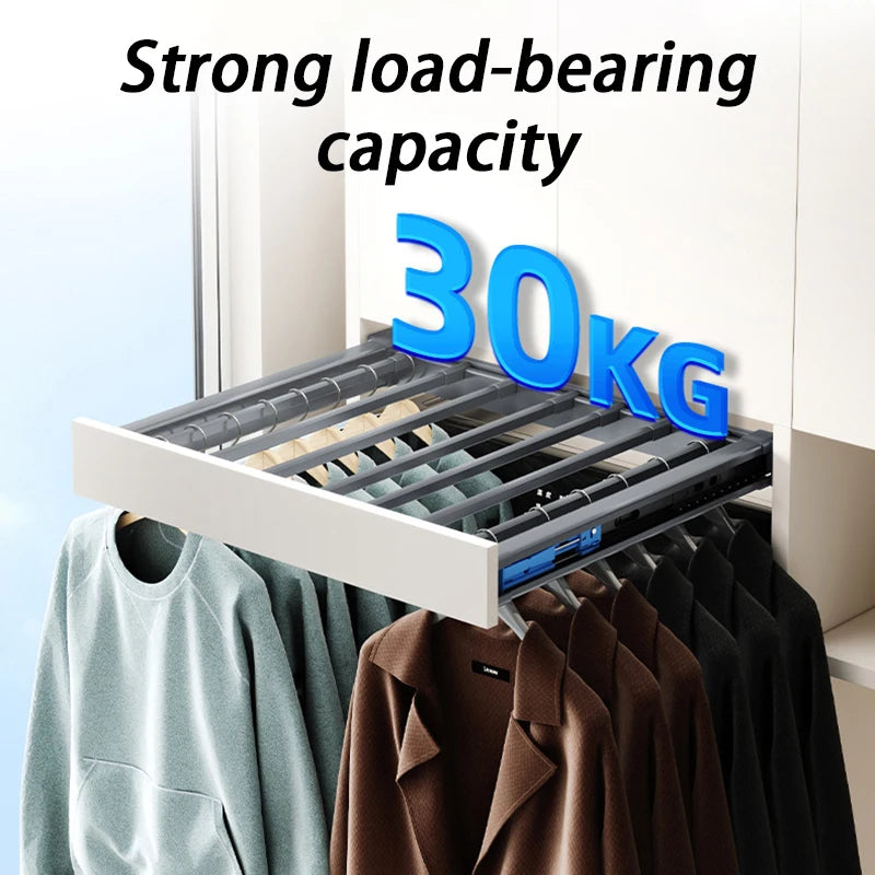OEMG Retractable Pull Out Clothes Drying Rack For Balcony