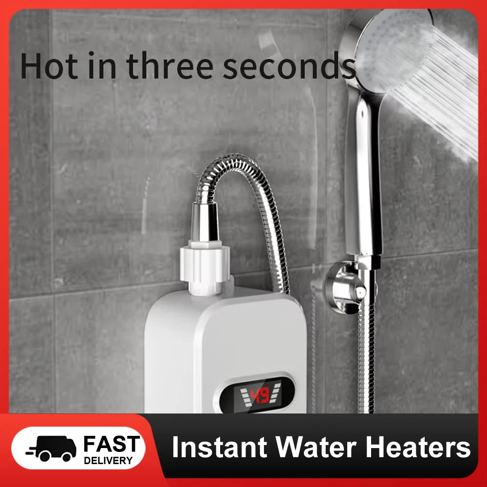 Bathroom Tankless Instant Water Heater LCD Display Unit