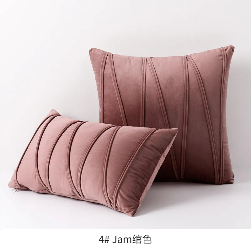 Velvet Fall Pillow Covers Mustard Yellow Throw Pillow Covers Decorative Pillow Covers Cushion Case Cozy Modern Fall Decor Pillow