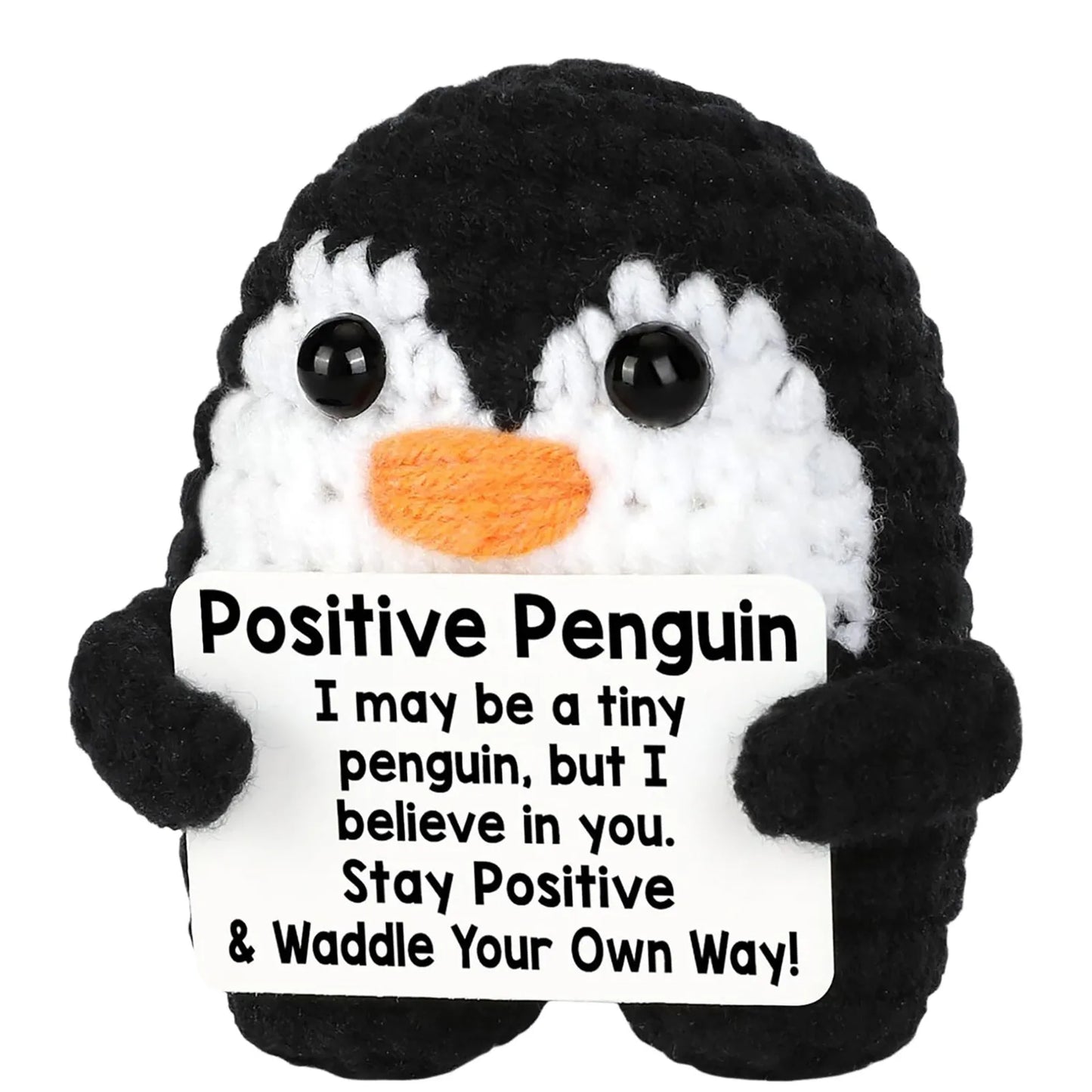 Positive Crochet Animals Christmas Birthday Gifts for Women Men Emotional Mom Dad Daughter Sister Friend Desk Home Fall Decor