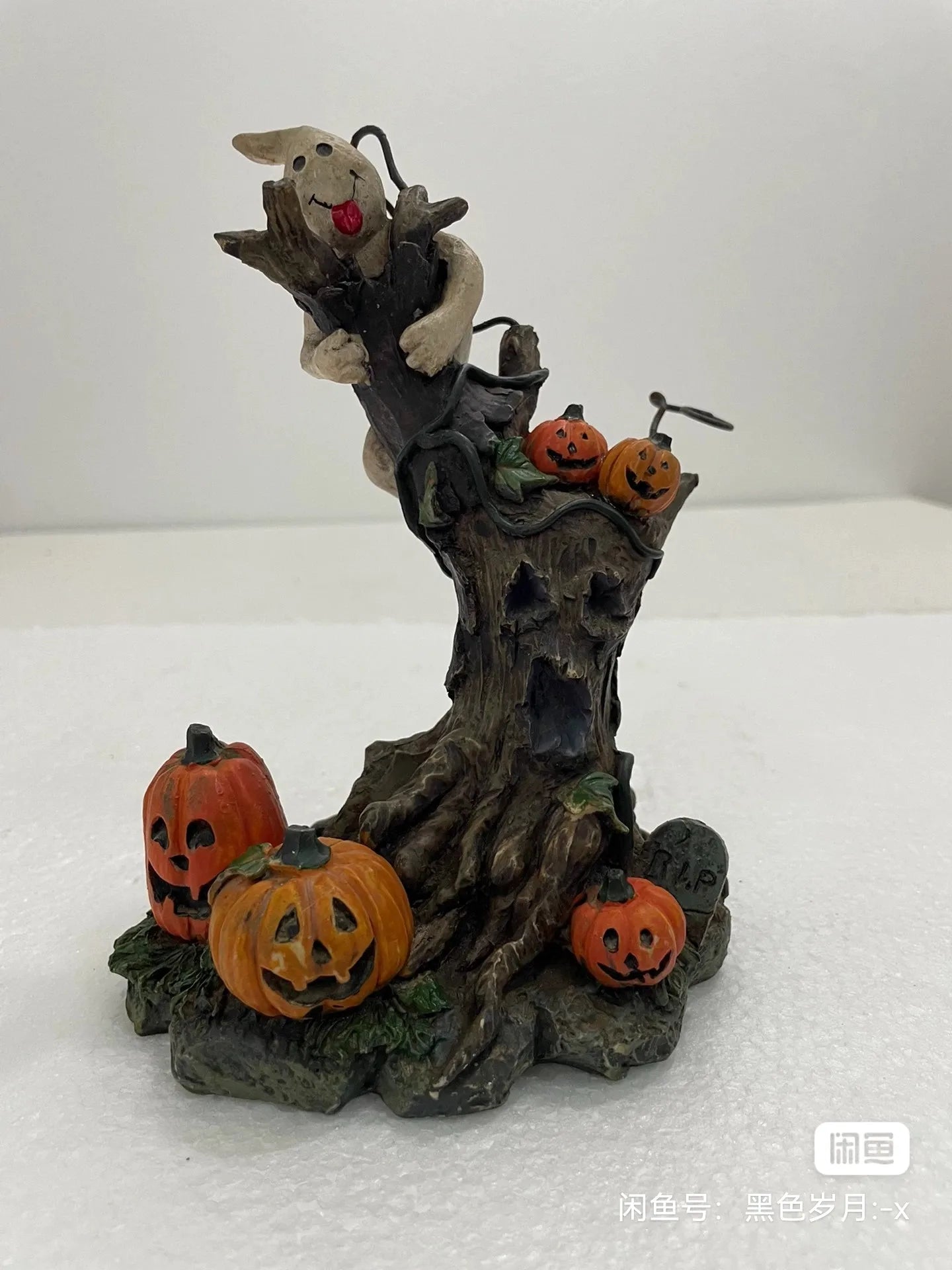 Halloween Decor Creative Halloween Scene Resin Ornaments Ghost Taking Pictures Figurine Garden Ornaments Home Decor Accessories