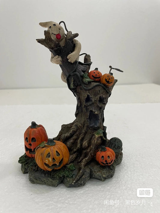 Halloween Decor Creative Halloween Scene Resin Ornaments Ghost Taking Pictures Figurine Garden Ornaments Home Decor Accessories
