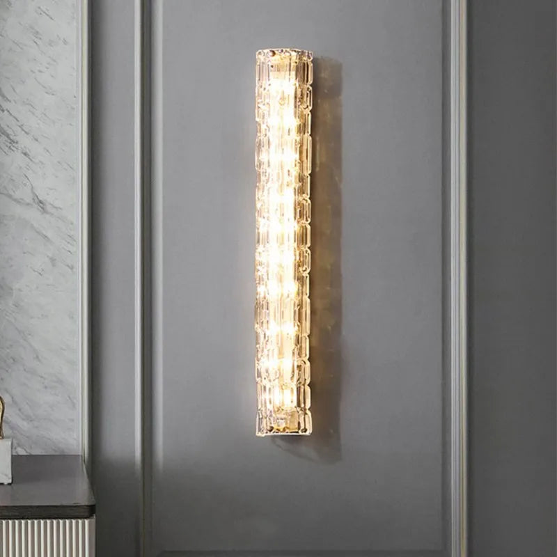 Postmodern Crystal Wall Lamp - Luxury Indoor Art Decor Light for Living Room, Staircase & Hallway Atmosphere Lighting