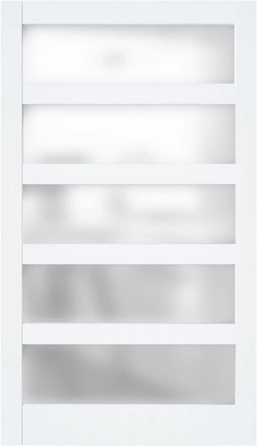 Bestseller[Helong Store]Frosted 5 Panel Glass Sliding Barn Door 48''×84'' Barn Door, Hardware Kit Included, Assembly Needed,Wate