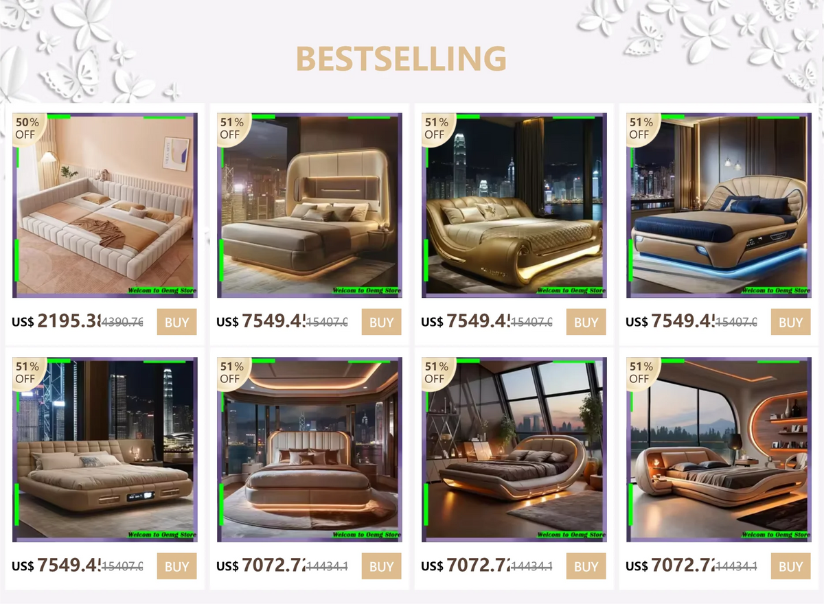Elegant Multifunctional King Size Bed Luxurious Design Ultimate Comfort Transformr Bedroomto A Relaxing Oasis Decoration