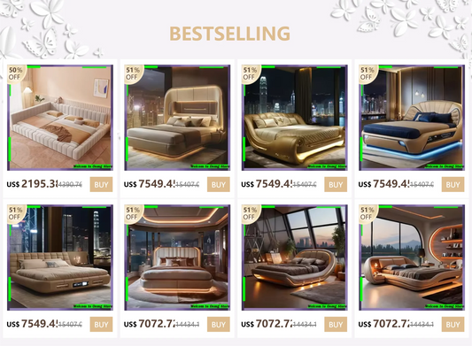 Elegant Multifunctional King Size Bed Luxurious Design Ultimate Comfort Transformr Bedroomto A Relaxing Oasis Decoration