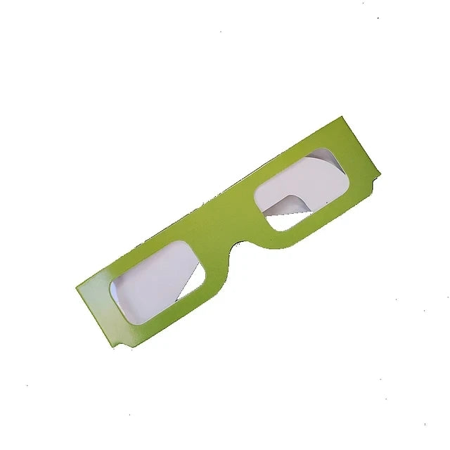 100pcs 3D Diffraction FireworksGlasses, Paper Prism Rave Glasses for Party Festival Concert Halloween Christmas New Year Eve