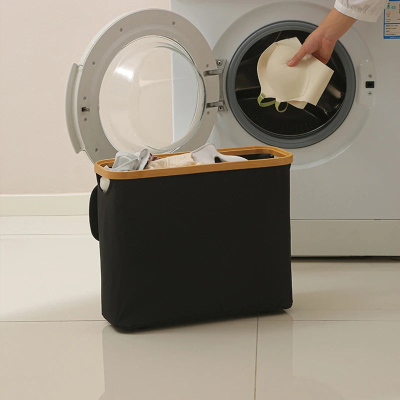 Toilet Paper Storage Basket With Transparent Window Lid Bathroom Organizer
