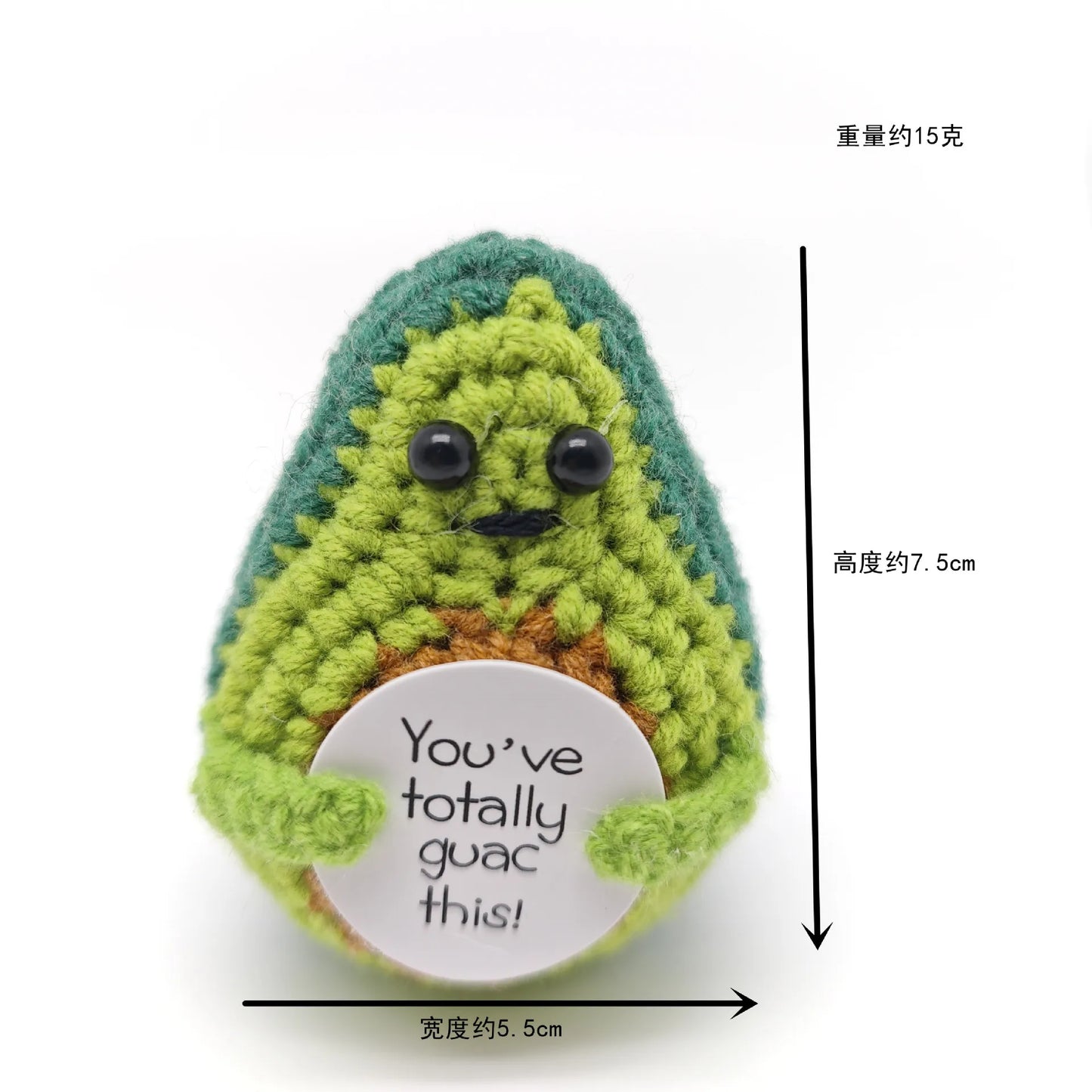 Positive Crochet Animals Christmas Birthday Gifts for Women Men Emotional Mom Dad Daughter Sister Friend Desk Home Fall Decor
