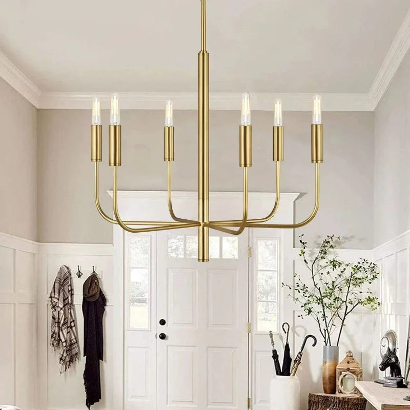 Modern Simple Candle LED Chandeliers Creative Designer Pendant Light Living Dining Room Indoor Decor Ceiling Lamp Factory Outlet