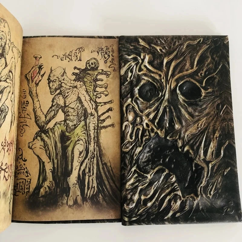 Necronomicon Dark Magic Book 3D Demon Evil Dead Summon Notebook Decoration Horror Movie Prop Collection Gift Halloween Decor