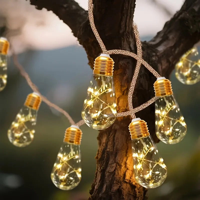 Solar Fairy Lights IP44 Waterproof Unbreakable Bulbs 8 Modes