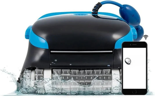 Plus WiFi Robotic Pool Vacuum Cleaner With Wall Climbing Scrubber