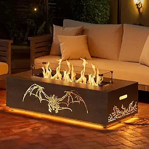 Outdoor Propane Fire Pit Table 50000 BTU Patio Unit