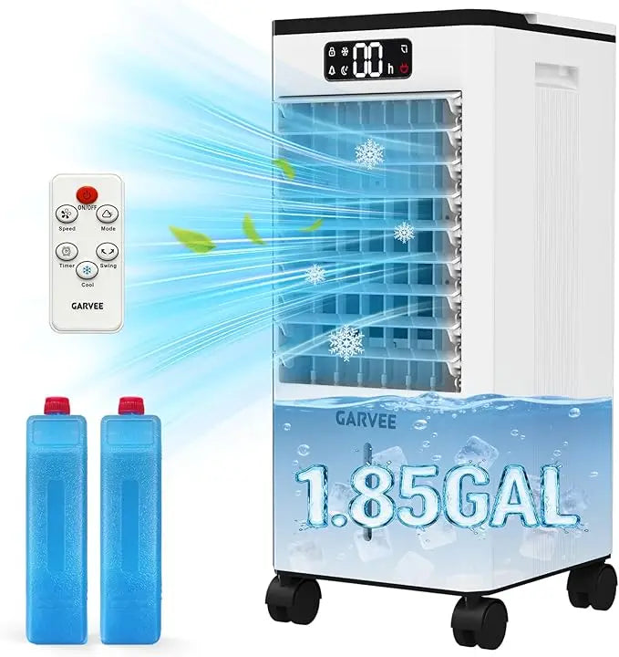 HiMISS Evaporative Air Cooler Fan Portable with Auto Swing