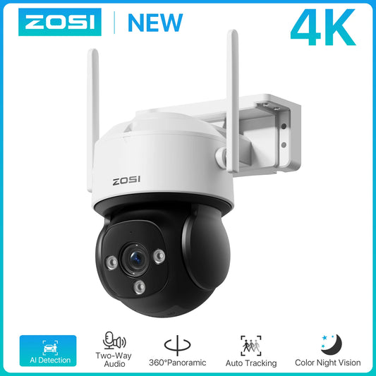 ZOSI C290 Outdoor PTZ WiFi Security Camera 4K Auto Tracking
