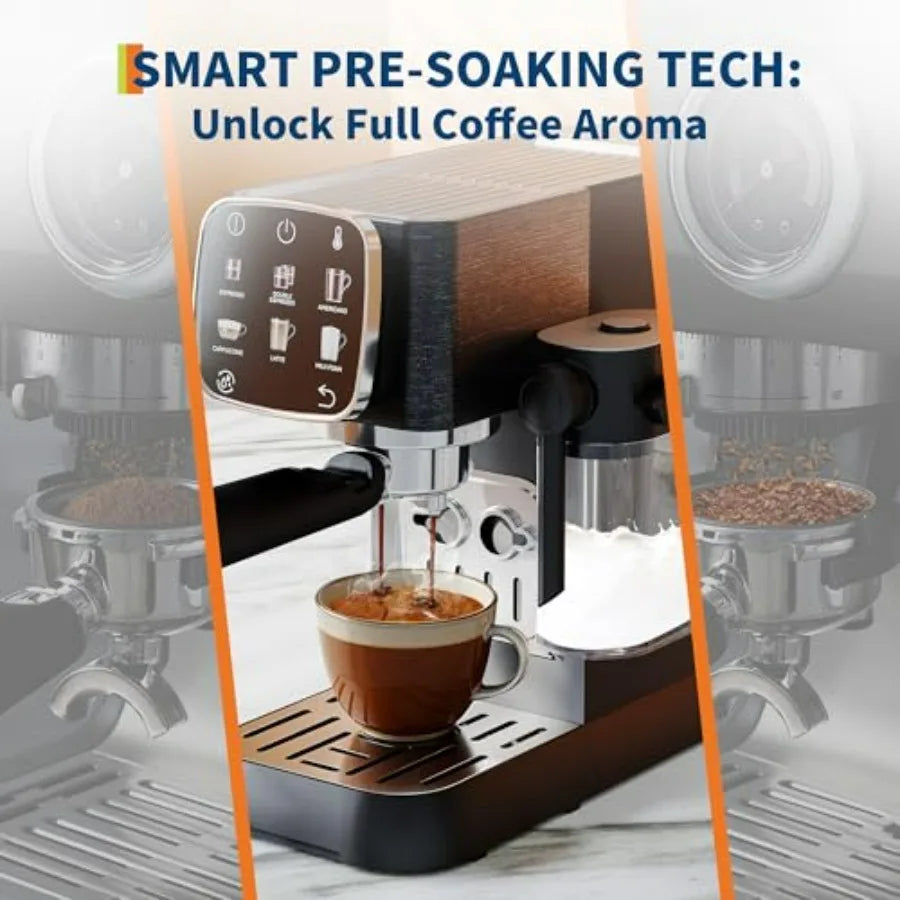 iosn Compact Espresso Machine With Milk Frother And Touchscreen