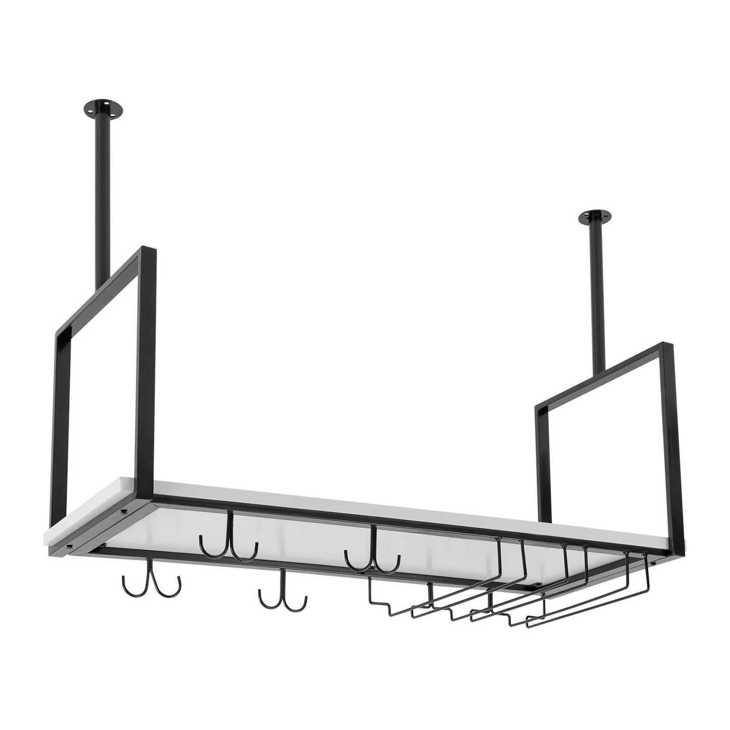 Ceiling Wine Glass Rack Hanging Stemware Holder For Bar Kitchen