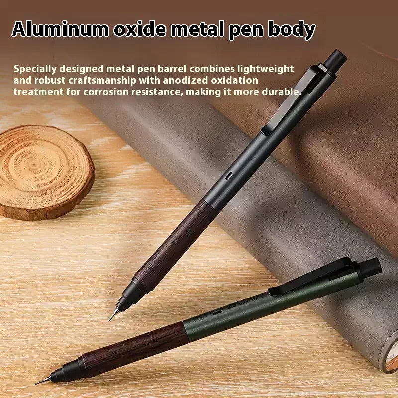 Luxury Japanese Stationery Uni Kuru Toga Mechanical Pencil M5-KW/KH with Wood Grip 0.5MM Automatic Pencil for Back To School