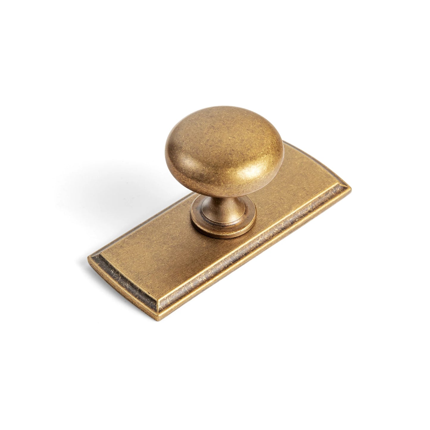 Antique Brass Handle with Backboard Vintage Cover Up Furniture Handle Drawer Cupboard Bar Pull Handle for Home