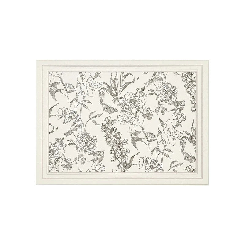French Style Living Room Large Area Carpet Beige Bedroom Carpet Floral Leaf Pattern Decoration Rug Luxury Art Study Room Rugs IG