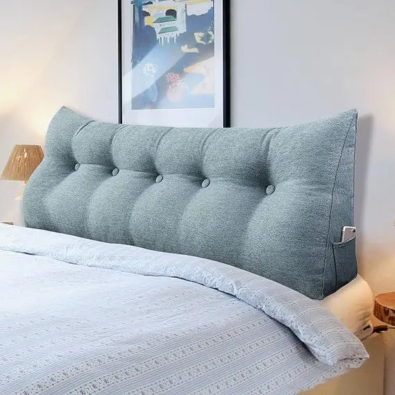 Ergonomics Headboard for California King Size Bed, Button Tufted Padded headboards, Triangular headboard Panels for Wall